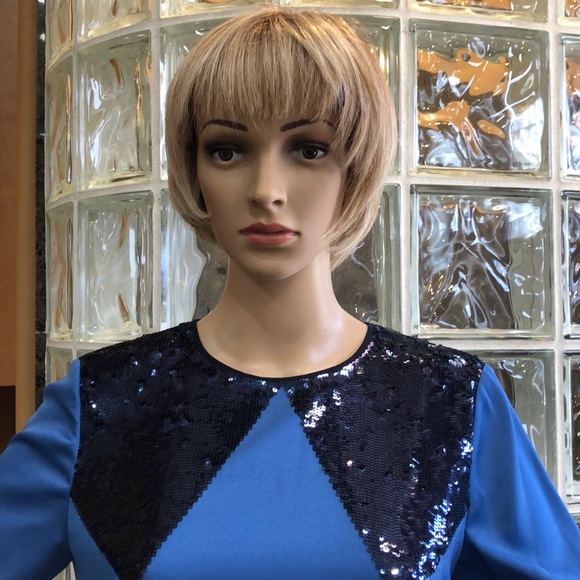 NWT Tory Burch Runway Sequin Pattern Mini Dress - Picture 8 of 15